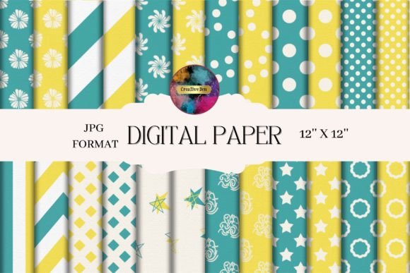 Download Citrus Burst Patterned Paper Pack - Premium Resources