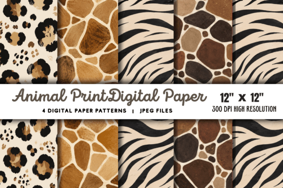 Download Animal Print Digital Paper 2 - Animal print digital paper Collection