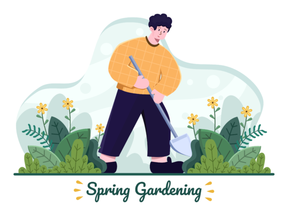 Download Person Gardening at Spring Seasons - Seasons Collection
