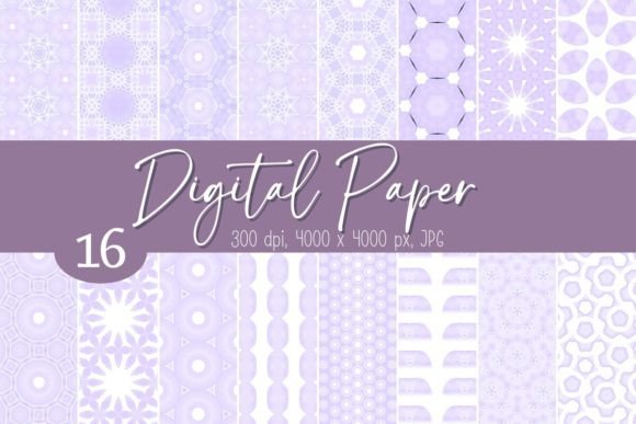 Download Lilac Digital Patterned Paper Pack Jpg - Premium Resources
