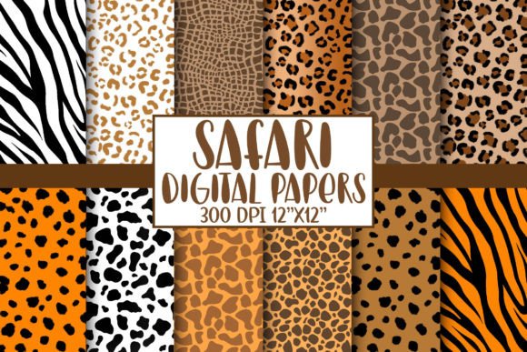 Download Safari Animal Print Digital Papers - Animal print digital paper Collection