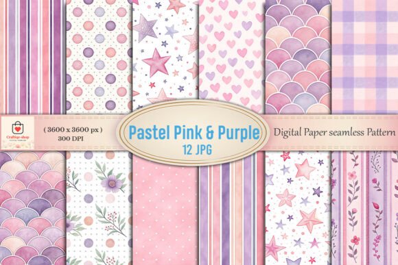 Download Pastel Pink &amp; Purple Watercolor Digital - Pastel pink Collection