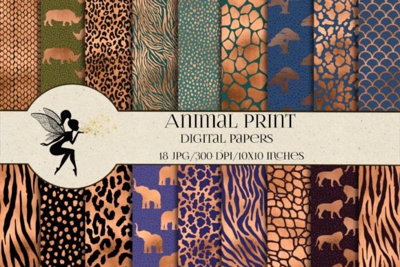 Download Animal Print Digital Paper Pack - Animal print digital paper Collection